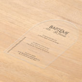 Bapteme Louisa Acryl Uitnodigingen (Laagn)