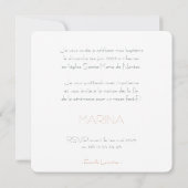 Bapteme Marina Kaart (Achterkant)