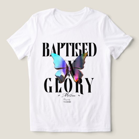 Baptised In Glory Women's Tri-Blend Shirt (Design voorkant)