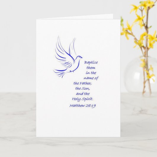 Baptisemkaart Kaart (Gele Bloem)