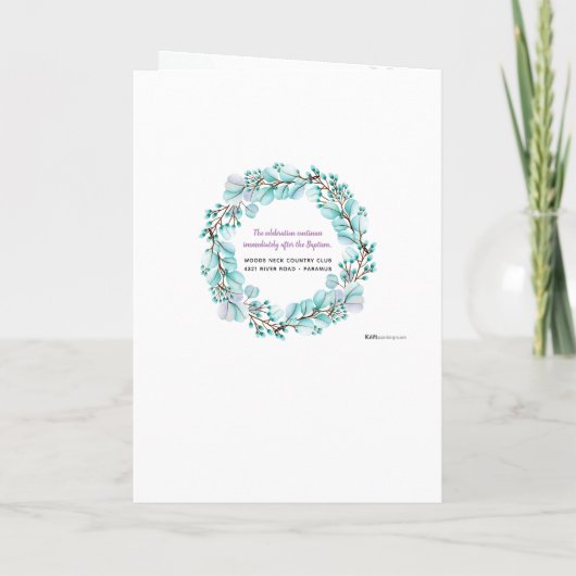 Baptisemprogramma van de Grieks-orthodoxe kerk Vas Programma (Achterkant)