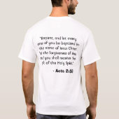 Baptiseren T-shirt (Achterkant)