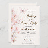 Baptism and first year invitation in Spanish Kaart (Voorkant / Achterkant)