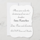 Baptism Angel met vleugels en bloemkroon Kaart (Achterkant)