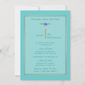 Baptism aqua communion gouvergelegant kaart (Voorkant)