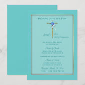 Baptism aqua communion gouvergelegant kaart (Voorkant / Achterkant)