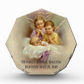 Baptism Baby Baby Praying Angels Fotoblokken (Voorkant)