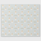 Baptism Baby Boy Cadeaupapier (Vlak)