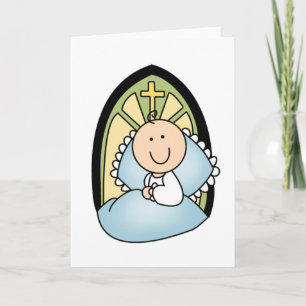 Baptism Baby Boy Kaart