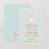 Baptism Baby Boy Kaart (Voorkant / Achterkant)