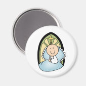Baptism Baby Boy Magneet (Voorkant / Achterkant)