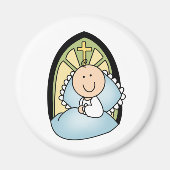 Baptism Baby Boy Magneet (Voorkant)