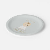 Baptism Baby Boy Papieren Bordje (Gekanteld)