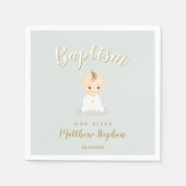 Baptism Baby Boy Servetten (Voorkant)