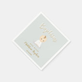 Baptism Baby Boy Servetten (Hoek)