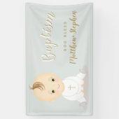 Baptism Baby Boy Spandoek (Verticaal)