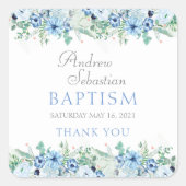 Baptism Baby Boy Stickers Labels (Voorkant)