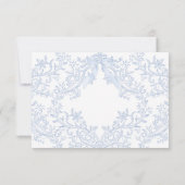 Baptism baby boy thank you card kaart (Achterkant)