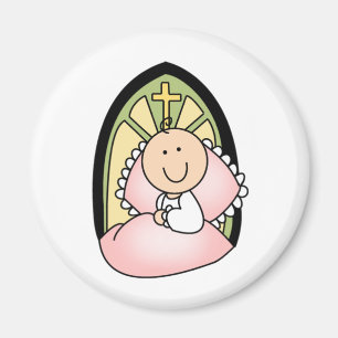 Baptism Baby Girl Magneet