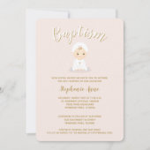 Baptism Baby Girl met Bonnet Kaart (Voorkant)