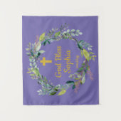 Baptism Backdrop Party Decorations for Photos Gold Wandkleed (Voorkant)
