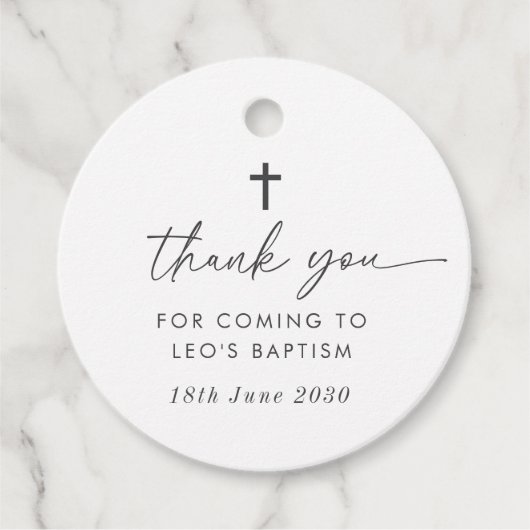 Baptism Bedankjes Labels (Voorkant)