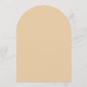 Baptism Beige Arch Eenvoudig Script Cross Lichtbru Kaart (Achterkant)
