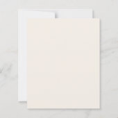 Baptism beige bow elegant invitation (Achterkant)