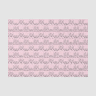 Baptism Birth New Arrival Baby Shower Roze Tissuepapier