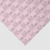 Baptism Birth New Arrival Baby Shower Roze Tissuepapier (Detail)