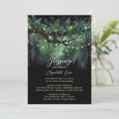 Baptism Blessing Enchanted Garden Fairytale Floral Kaart (Staand voorkant)