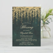 Baptism Blessing Enchanted Garden Fairytale Vines Kaart (Staand voorkant)