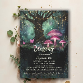 Baptism Blessing Enchanted Garden Forest Mushrooms Kaart