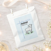 Baptism Blue Boy Lamb, Bedankzakje (Geknipt)