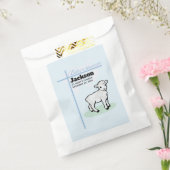 Baptism Blue Boy Lamb, Bedankzakje (Gezegeld)