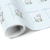 Baptism Blue Boy Lamb,  Cadeaupapier (Rol Hoek)