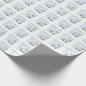 Baptism Blue Boy Lamb,  Cadeaupapier (Hoek)