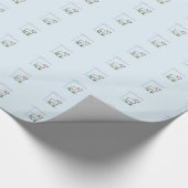 Baptism Blue Boy Lamb,  Cadeaupapier (Hoek)