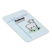 Baptism Blue Boy Lamb, Magneet (Rechterzijde)