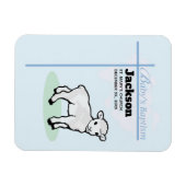 Baptism Blue Boy Lamb,  Magneet (Horizontaal)