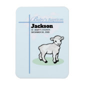 Baptism Blue Boy Lamb,  Magneet (Verticaal)