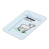 Baptism Blue Boy Lamb,  Magneet (Linkerzijde)
