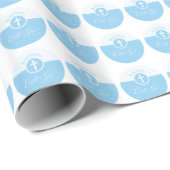 Baptism Blue Child of God,  Cadeaupapier (Rol Hoek)