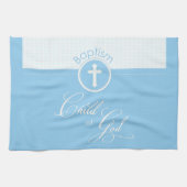 Baptism Blue Child of God,  Theedoek (Horizontaal)