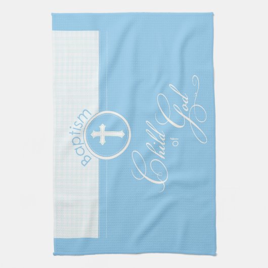 Baptism Blue Child of God,  Theedoek (Verticaal)