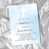 Baptism blue sky boy cross-luxe kaart