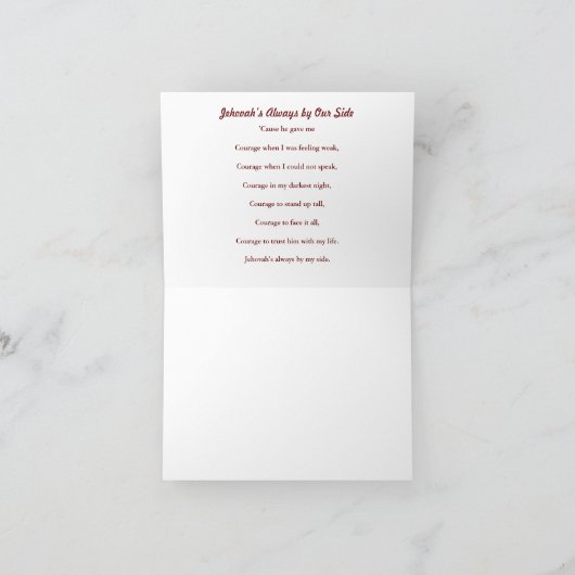 Baptism Card #0001 Aankondiging (Binnen)