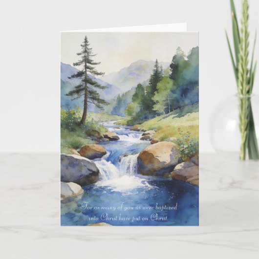 Baptism Card: Galatians 3:25-27 Kaart (Voorkant)