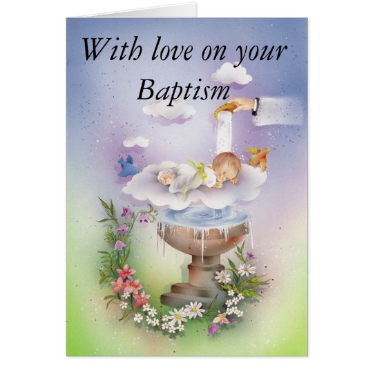 Baptism Christening baby Kaart