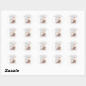 Baptism Christening Baby  religie Ronde Sticker (Vel)